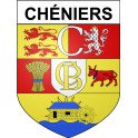 Chéniers 23 ville Stickers blason autocollant adhésif