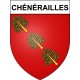 Chénérailles 23 ville Stickers blason autocollant adhésif