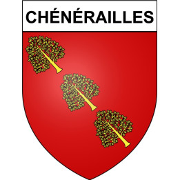 Stickers coat of arms Chénérailles adhesive sticker
