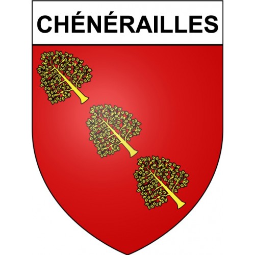 Chénérailles Sticker wappen, gelsenkirchen, augsburg, klebender aufkleber