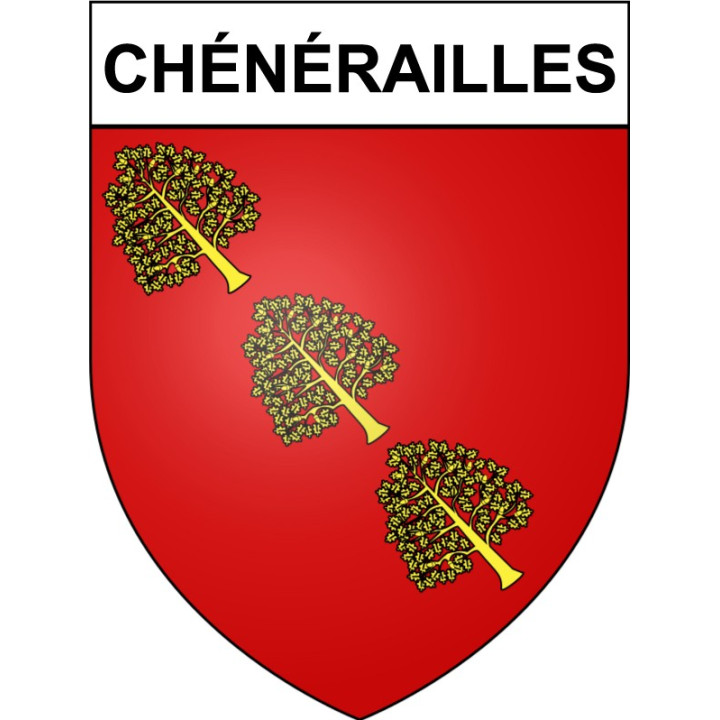 Stickers coat of arms Chénérailles adhesive sticker