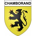 Chamborand 23 ville Stickers blason autocollant adhésif