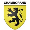 Chamborand 23 ville Stickers blason autocollant adhésif