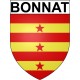 Pegatinas escudo de armas de Bonnat adhesivo de la etiqueta engomada