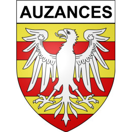Stickers coat of arms Auzances adhesive sticker