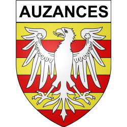 Auzances Sticker wappen, gelsenkirchen, augsburg, klebender aufkleber