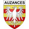 Stickers coat of arms Auzances adhesive sticker
