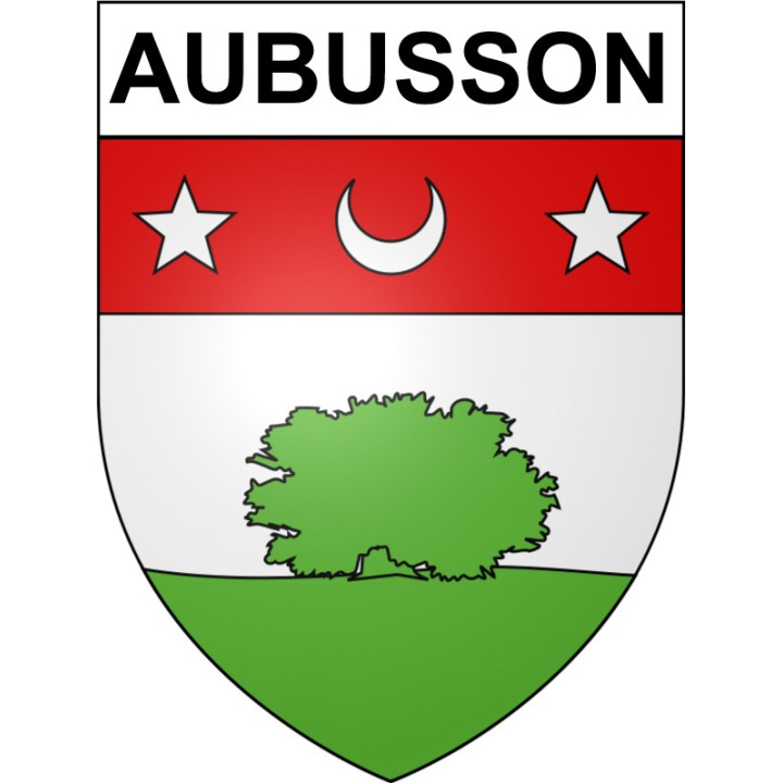Pegatinas escudo de armas de Aubusson adhesivo de la etiqueta engomada