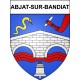 Abjat-sur-Bandiat 24 ville Stickers blason autocollant adhésif
