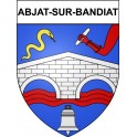 Abjat-sur-Bandiat 24 ville Stickers blason autocollant adhésif