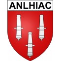 Anlhiac 24 ville Stickers blason autocollant adhésif