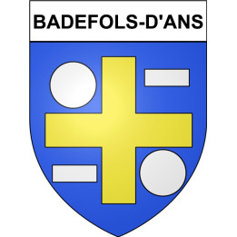 Badefols-d'Ans Sticker wappen, gelsenkirchen, augsburg, klebender aufkleber