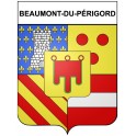 Beaumont-du-Périgord 24 ville Stickers blason autocollant adhésif