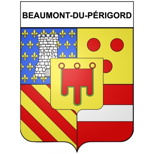 Beaumont-du-Périgord 24 ville Stickers blason autocollant adhésif