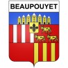 Stickers coat of arms Beaupouyet adhesive sticker