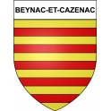 Beynac-et-Cazenac 24 ville Stickers blason autocollant adhésif