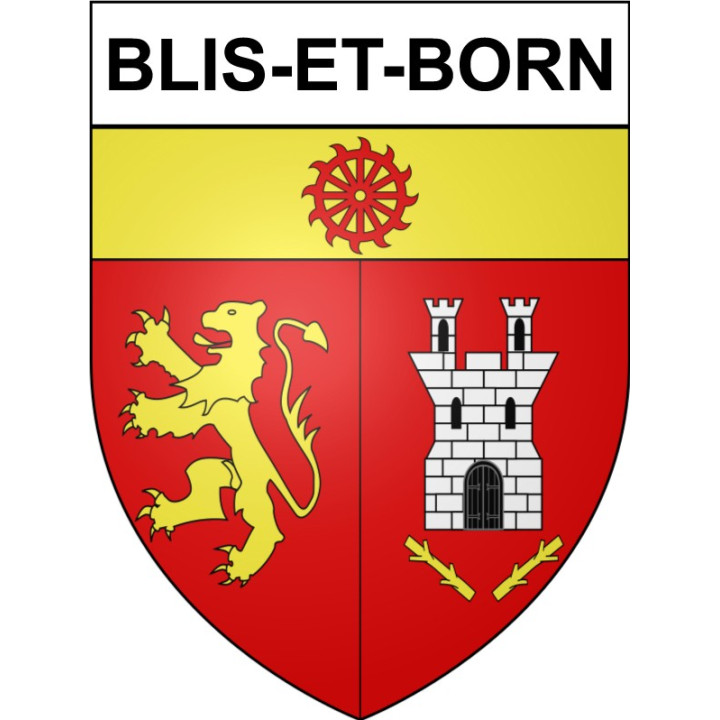 Blis-et-Born 24 ville Stickers blason autocollant adhésif