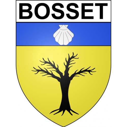 Bosset 24 ville Stickers blason autocollant adhésif