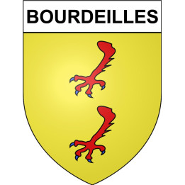 Bourdeilles 24 ville Stickers blason autocollant adhésif