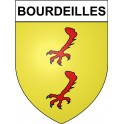 Bourdeilles 24 ville Stickers blason autocollant adhésif