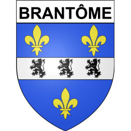 Brantôme 24 ville Stickers blason autocollant adhésif