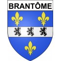 Brantôme 24 ville Stickers blason autocollant adhésif