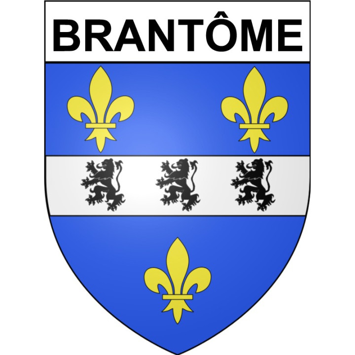 Brantôme 24 ville Stickers blason autocollant adhésif
