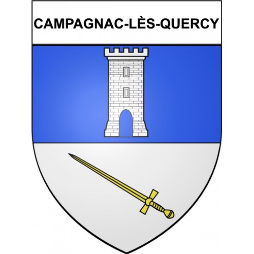 Campagnac-lès-Quercy 24 ville Stickers blason autocollant adhésif