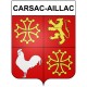Carsac-Aillac 24 ville Stickers blason autocollant adhésif