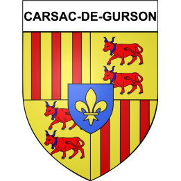 Carsac-de-Gurson 24 ville Stickers blason autocollant adhésif