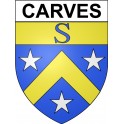 Carves 24 ville Stickers blason autocollant adhésif