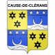 Cause-de-Clérans 24 ville Stickers blason autocollant adhésif