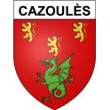 Cazoulès 24 ville Stickers blason autocollant adhésif