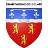 Champagnac-de-Belair 24 ville Stickers blason autocollant adhésif