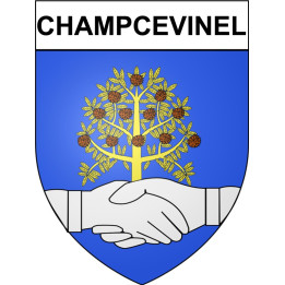 Champcevinel 24 ville Stickers blason autocollant adhésif