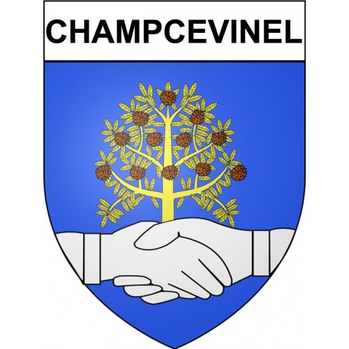 Champcevinel 24 ville Stickers blason autocollant adhésif