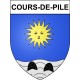 Cours-de-Pile 24 ville Stickers blason autocollant adhésif