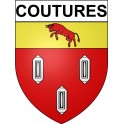Coutures 24 ville Stickers blason autocollant adhésif