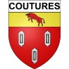 Coutures 24 ville Stickers blason autocollant adhésif