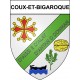 Coux-et-Bigaroque 24 ville Stickers blason autocollant adhésif