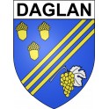 Daglan 24 ville Stickers blason autocollant adhésif
