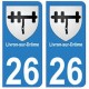 26 Livron-sur-Drôme blason autocollant plaque stickers ville