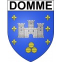 Domme 24 ville Stickers blason autocollant adhésif