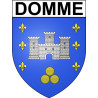 Domme 24 ville Stickers blason autocollant adhésif