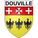 Douville 24 ville Stickers blason autocollant adhésif