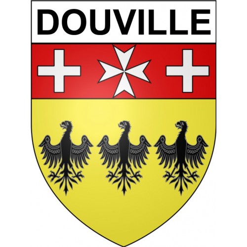 Douville 24 ville Stickers blason autocollant adhésif
