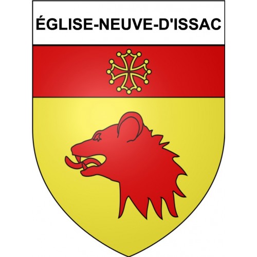église-Neuve-d'Issac 24 ville Stickers blason autocollant adhésif