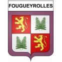 Fougueyrolles 24 ville Stickers blason autocollant adhésif