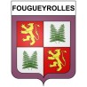 Fougueyrolles 24 ville Stickers blason autocollant adhésif