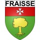 Fraisse 24 ville Stickers blason autocollant adhésif